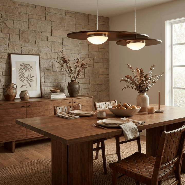 Forma Walnut Linear Pendant Lamp - Vakkerlight