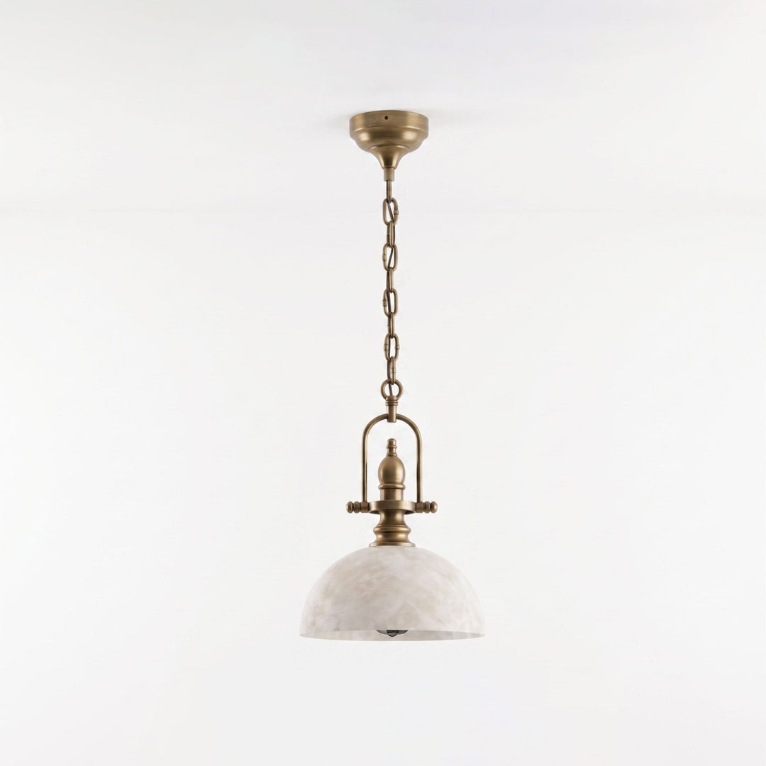 Foundry Alabaster Dome Pendant Lamp
