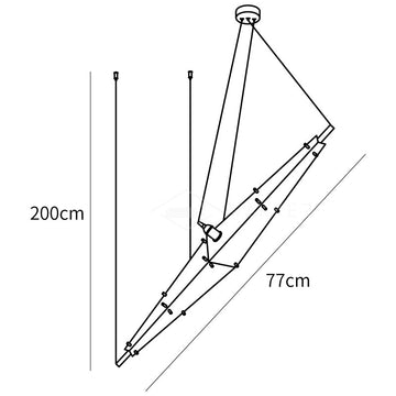 Fragment Pendant Lamp — Dimension drawings 1