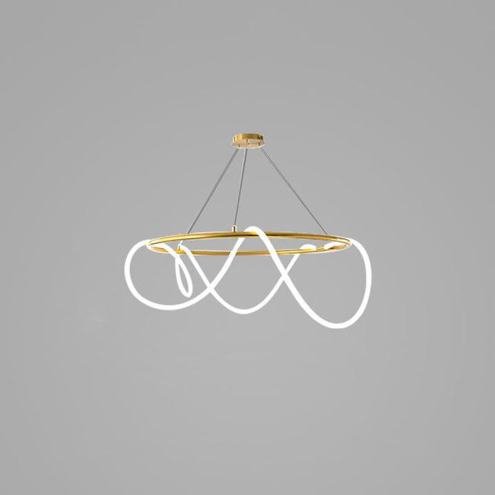 Flexible Linear Curve Chandelier - Vakkerlight