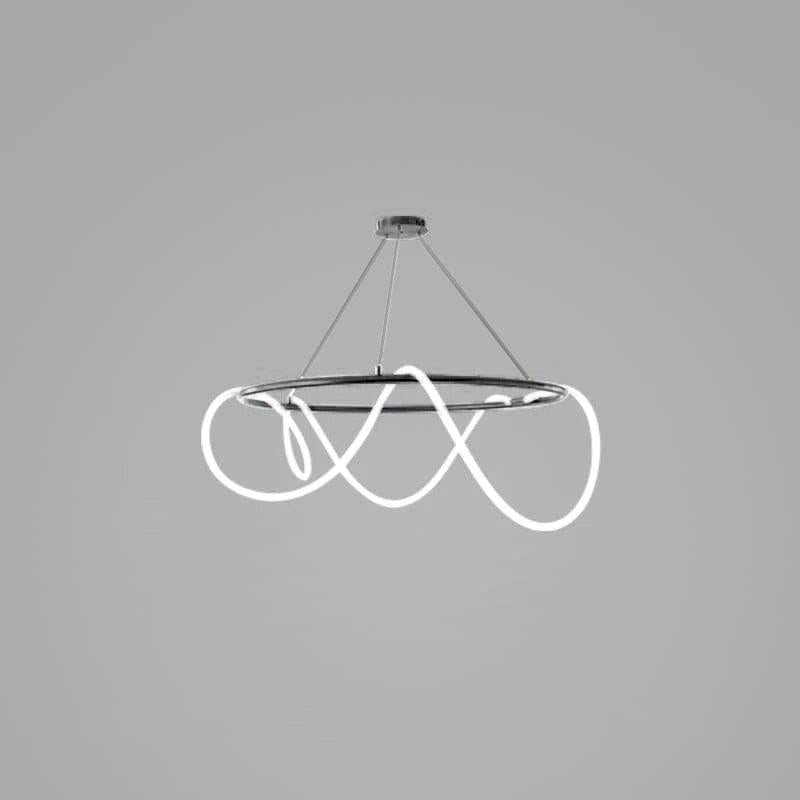 Flexible Linear Curve Chandelier - Vakkerlight