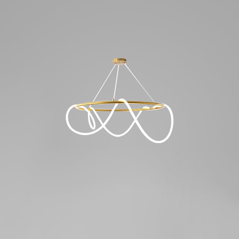 Flexible Linear Curve Chandelier - Vakkerlight