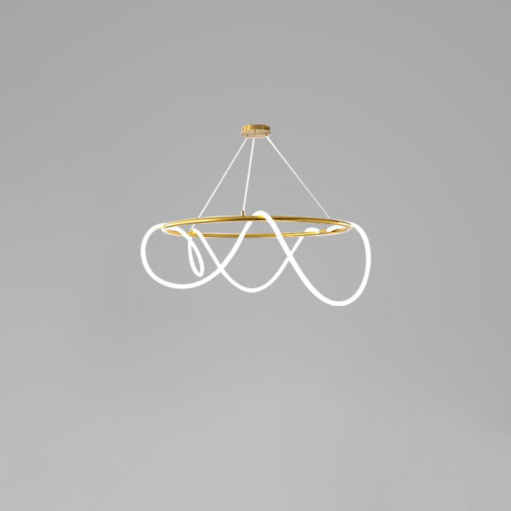 Flexible Linear Curve Chandelier - Vakkerlight