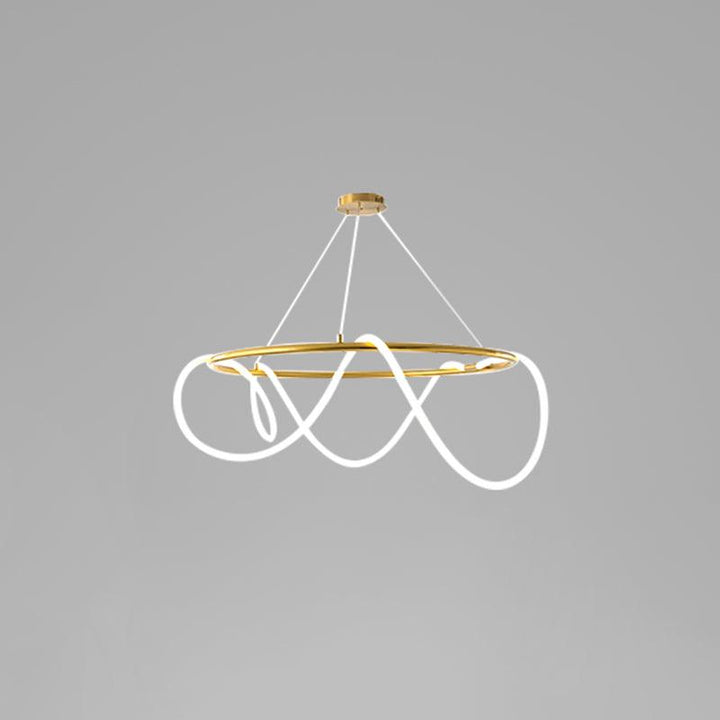 Flexible Linear Curve Chandelier - Vakkerlight