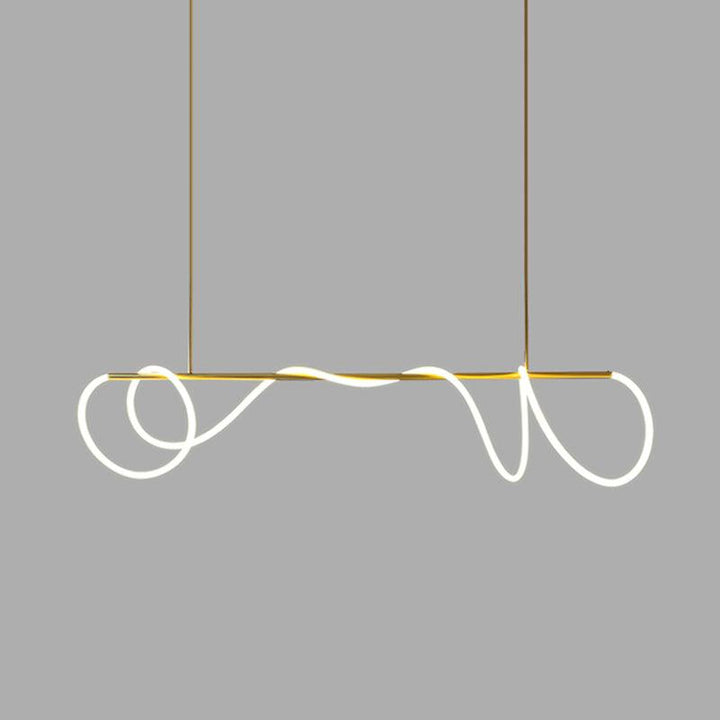 Flexible Linear Curve Chandelier - Vakkerlight