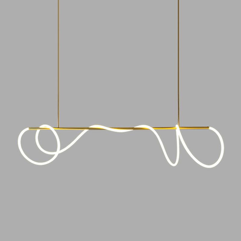 Flexible Linear Curve Chandelier - Vakkerlight