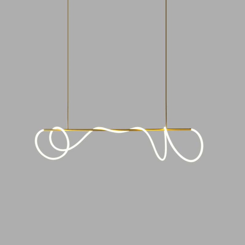 Flexible Linear Curve Chandelier - Vakkerlight