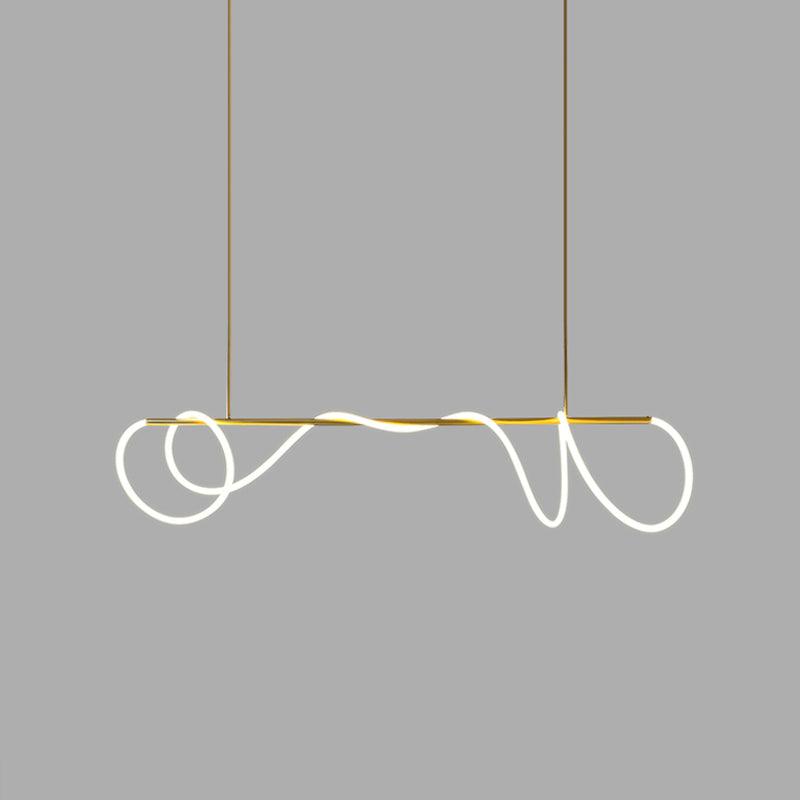 Flexible Linear Curve Chandelier - Vakkerlight