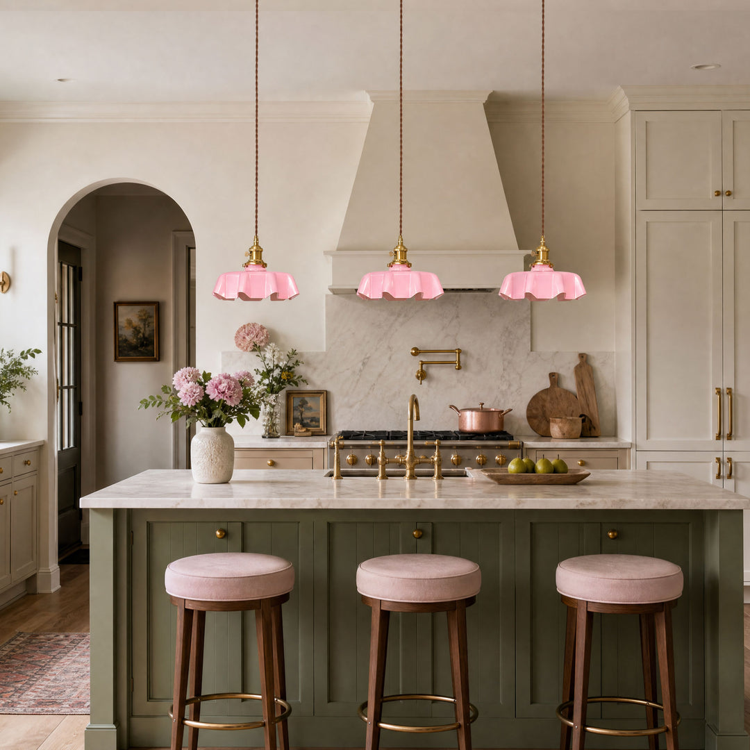 French Flower Pendant Light