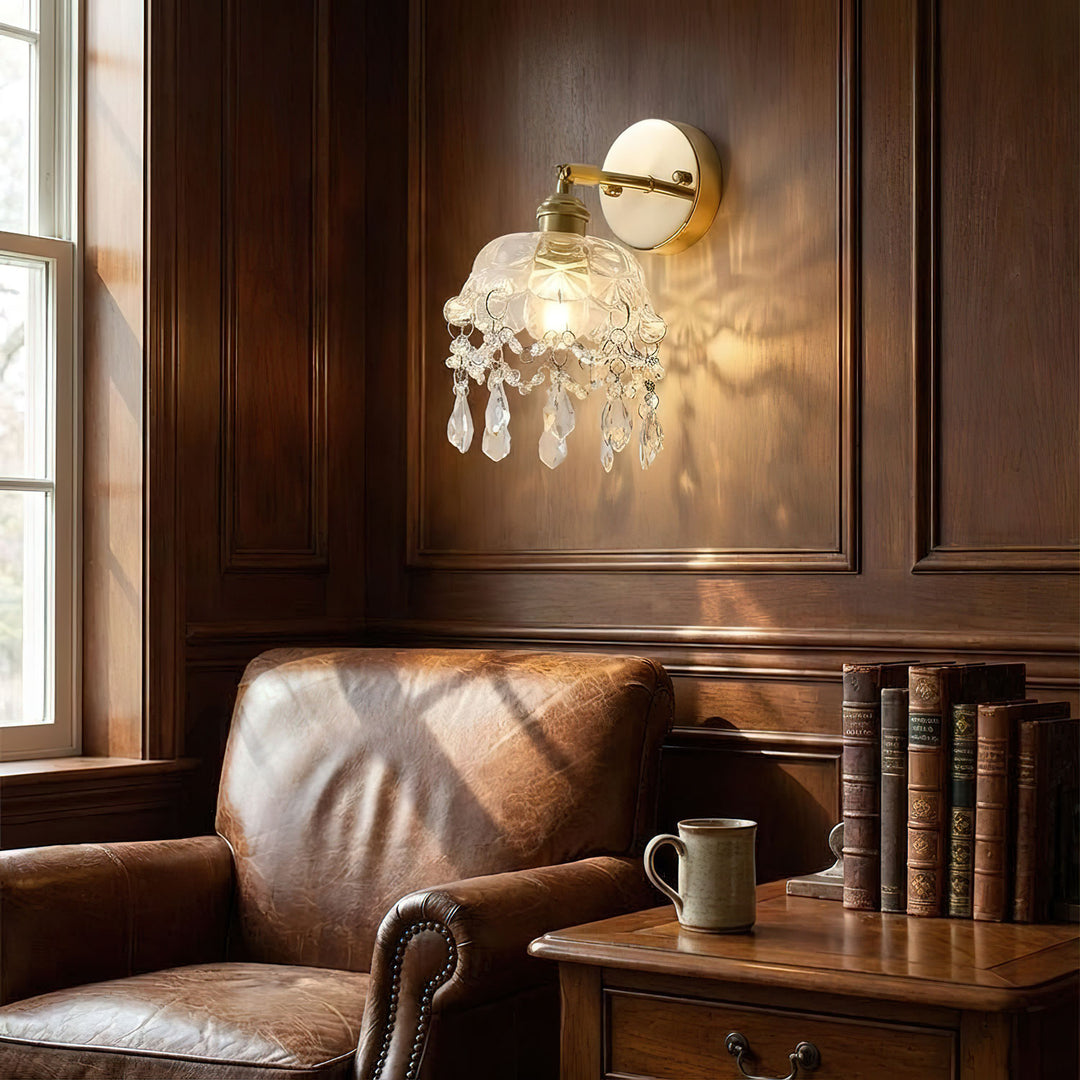 French Crystal Tassel Wall Light - Vakkerlight