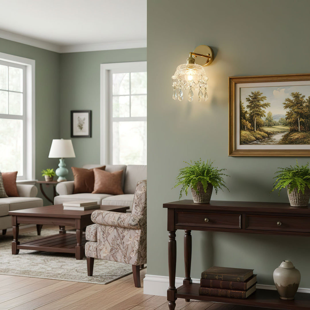 French Crystal Tassel Wall Light - Vakkerlight