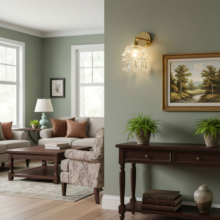 French Crystal Tassel Wall Light - Vakkerlight