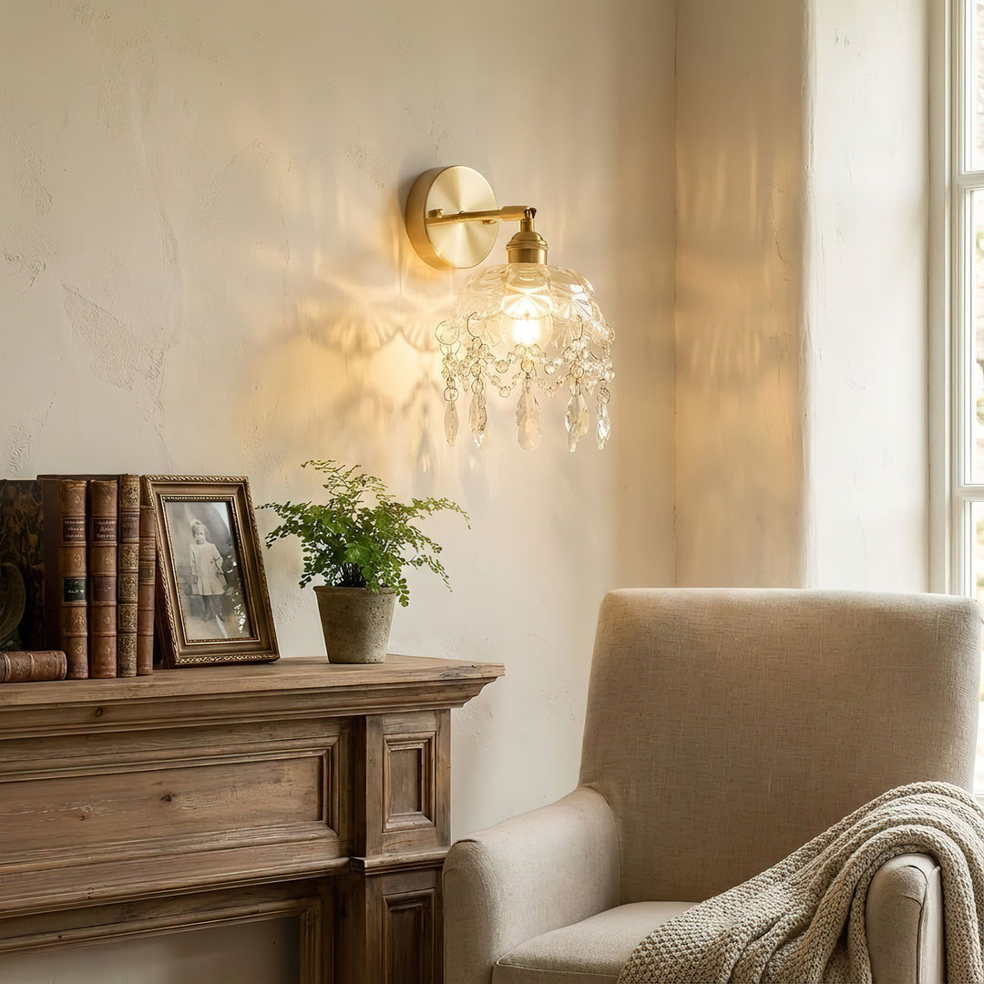 French Crystal Tassel Wall Light - Vakkerlight