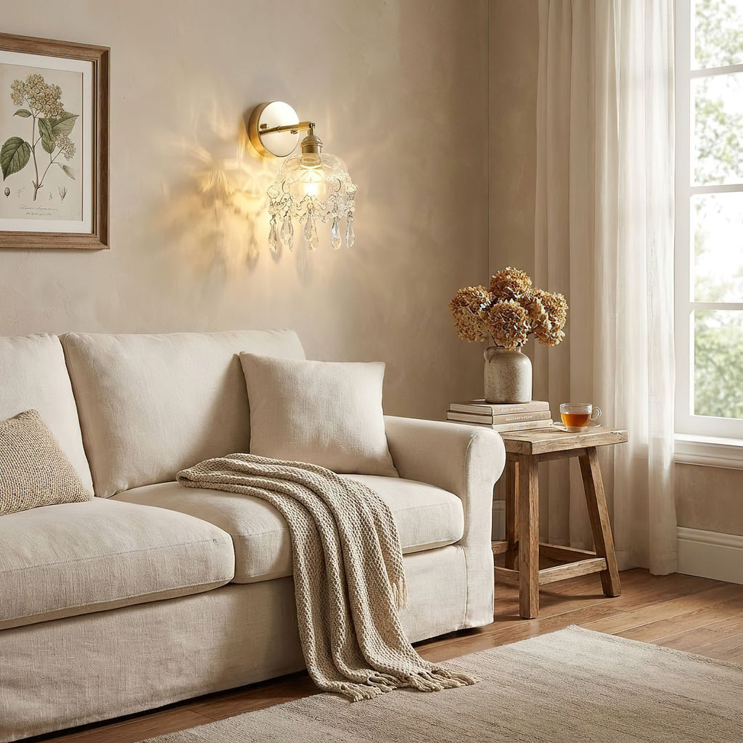 French Crystal Tassel Wall Light - Vakkerlight