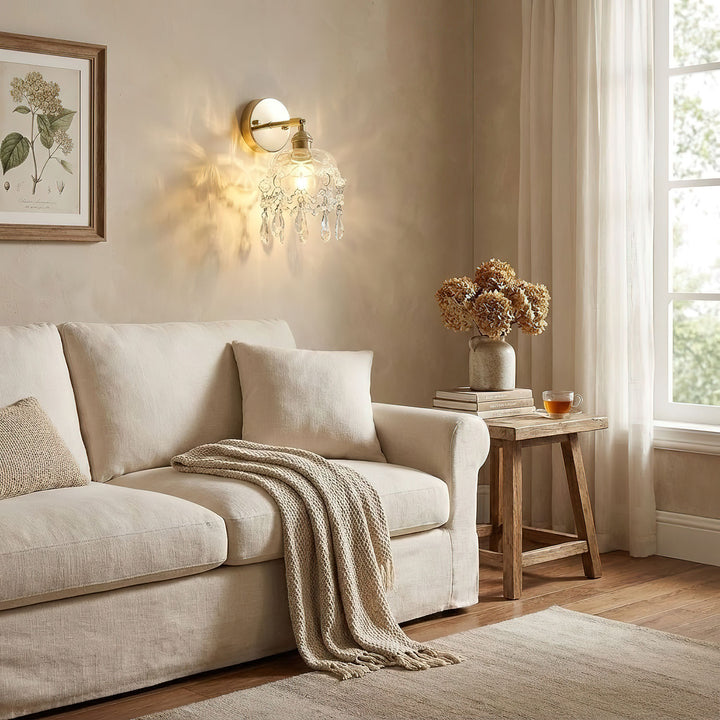 French Crystal Tassel Wall Light - Vakkerlight