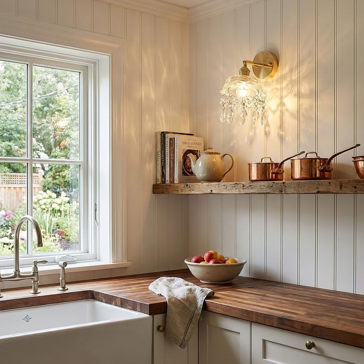 French Crystal Tassel Wall Light - Vakkerlight