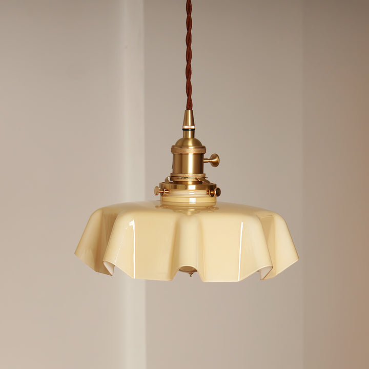 French Flower Pendant Swag Light