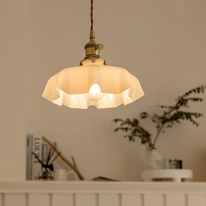 Lampe suspendue à fleurs françaises Swag