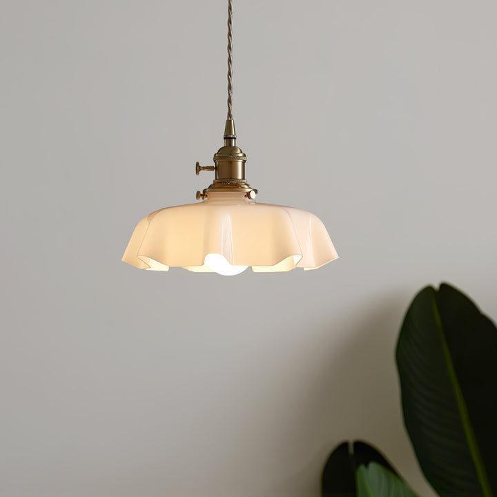 Lampe suspendue à fleurs françaises Swag