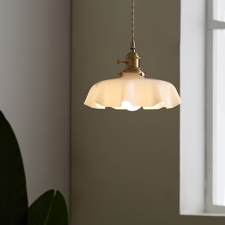 Lampe suspendue à fleurs françaises Swag