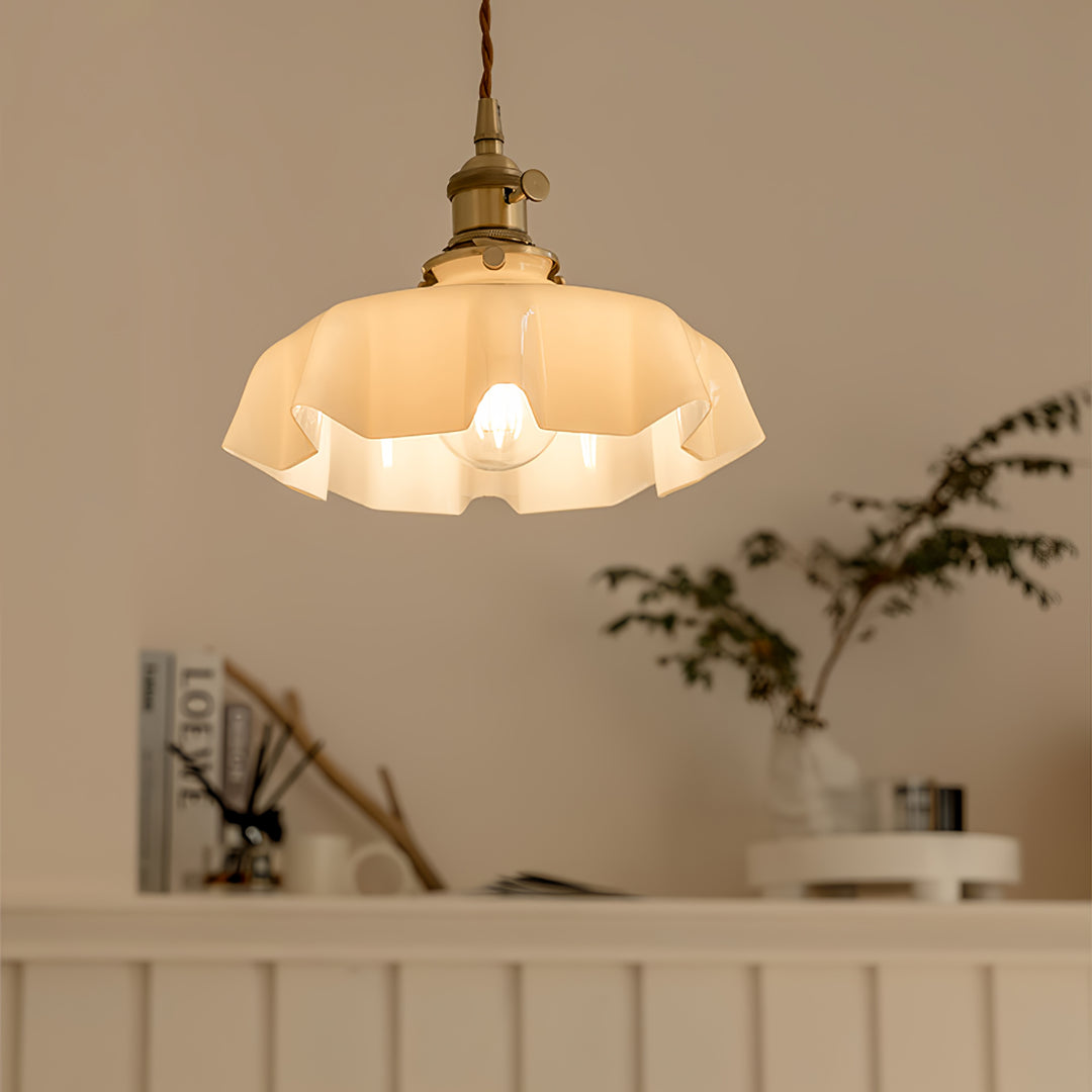 Lampe suspendue à fleurs françaises Swag