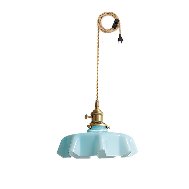 French Flower Pendant Swag Light