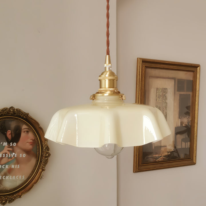 Lampe suspendue à fleurs françaises Swag