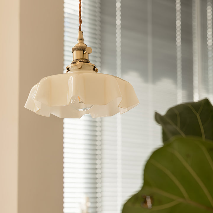 Lampe suspendue à fleurs françaises Swag