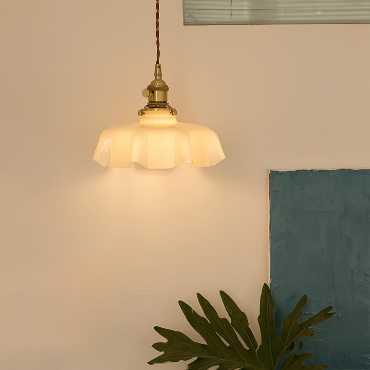 Lampe suspendue à fleurs françaises Swag