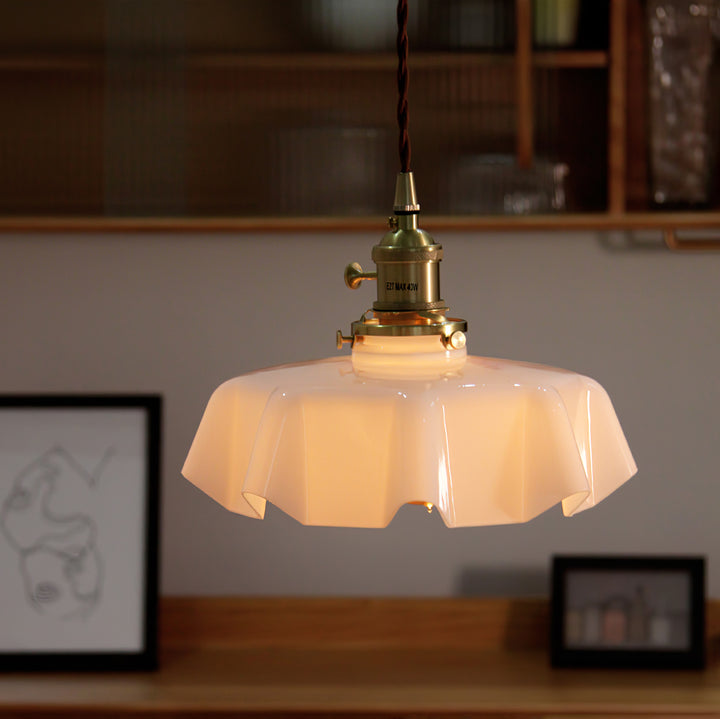 Lampe suspendue à fleurs françaises Swag