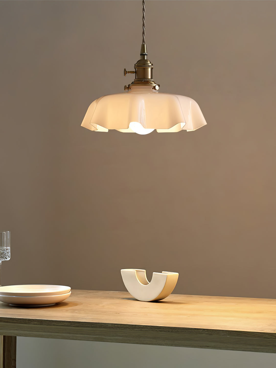 Lampe suspendue à fleurs françaises Swag