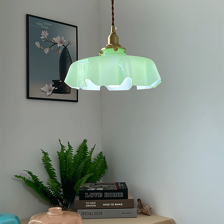 Lampe suspendue à fleurs françaises Swag