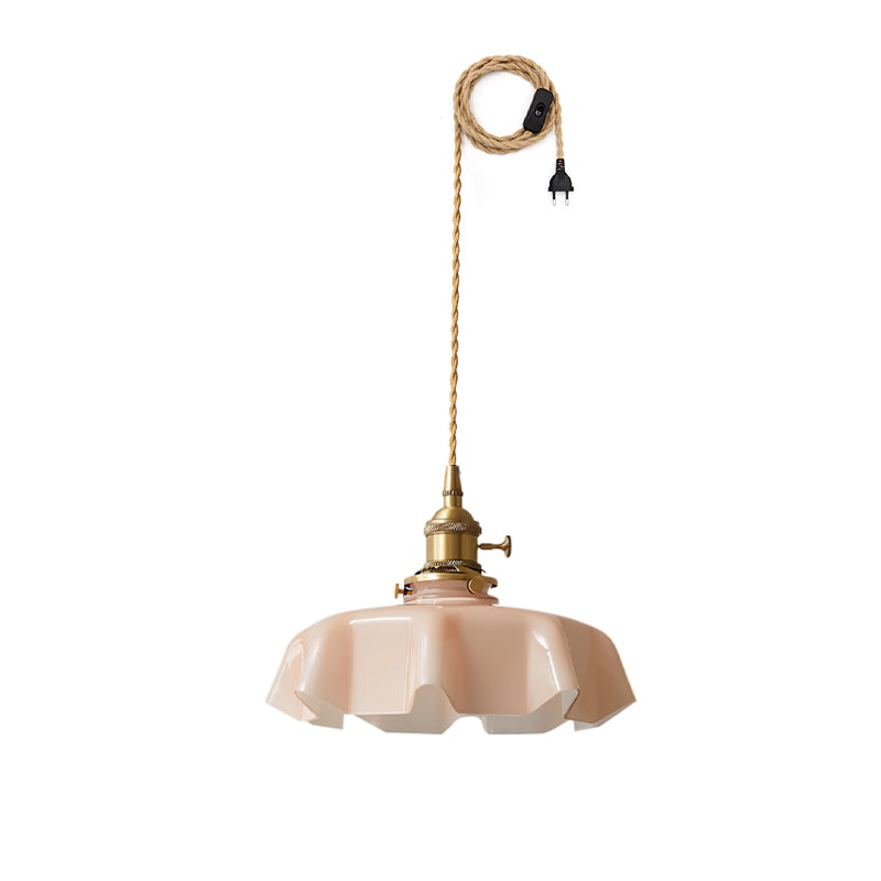 French Flower Pendant Swag Light