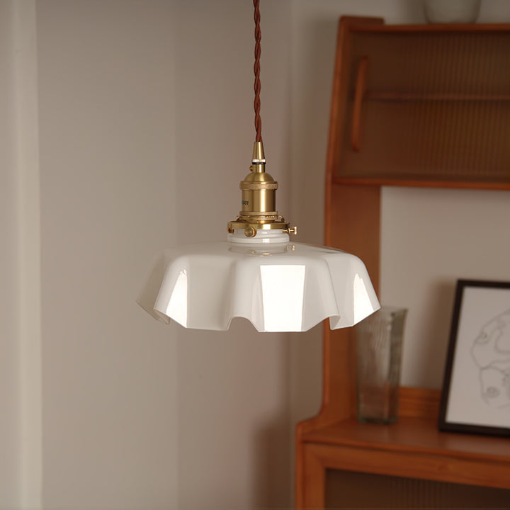 Lampe suspendue à fleurs françaises Swag