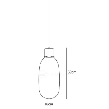 Friso LED Pendelleuchte — Maßzeichnungen 1