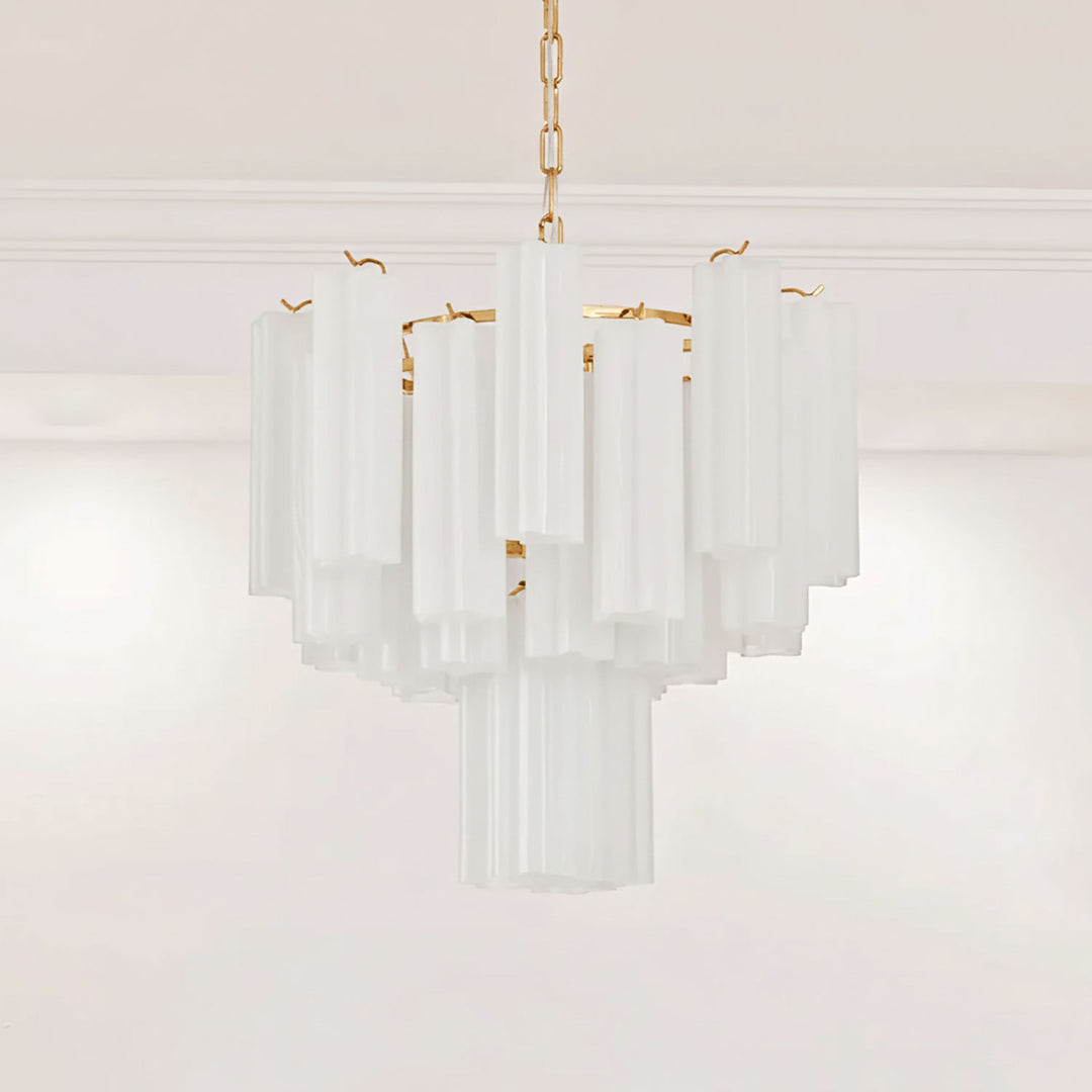 Frosted Glass Tubes Chandelier - Vakkerlight