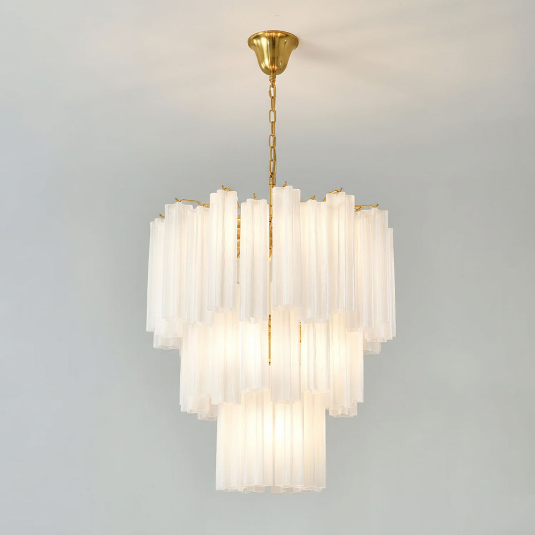 Frosted Glass Tubes Chandelier - Vakkerlight