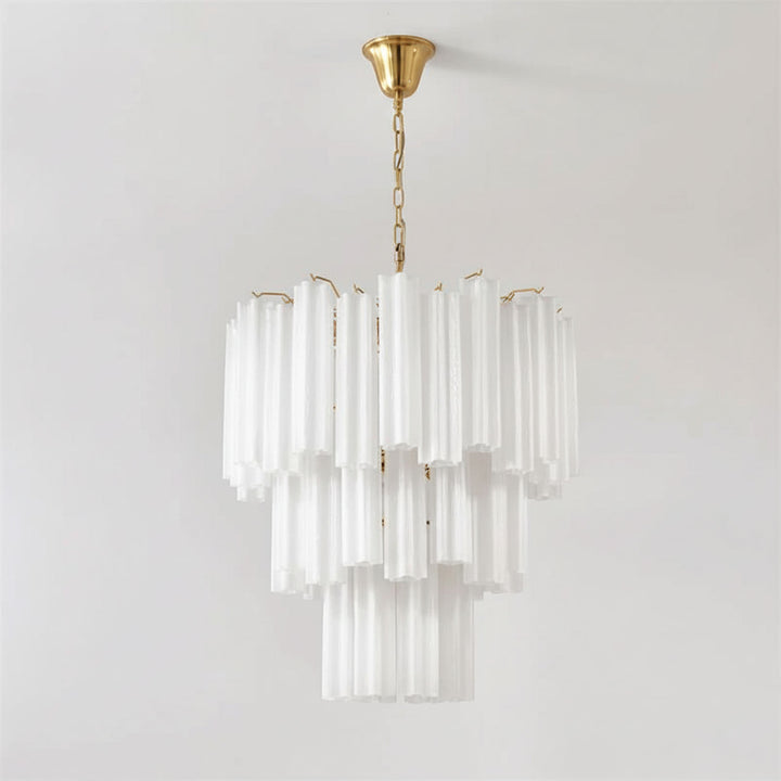 Frosted Glass Tubes Chandelier - Vakkerlight