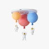 Lámpara de techo con combinación de globos esmerilados