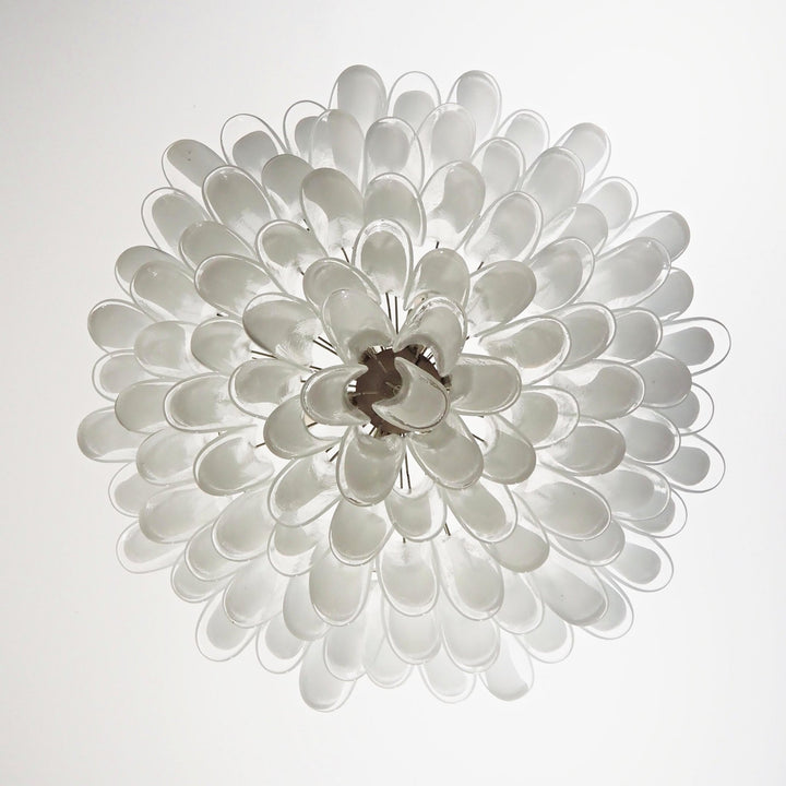 Petals White Murano Chandelier - Vakkerlight