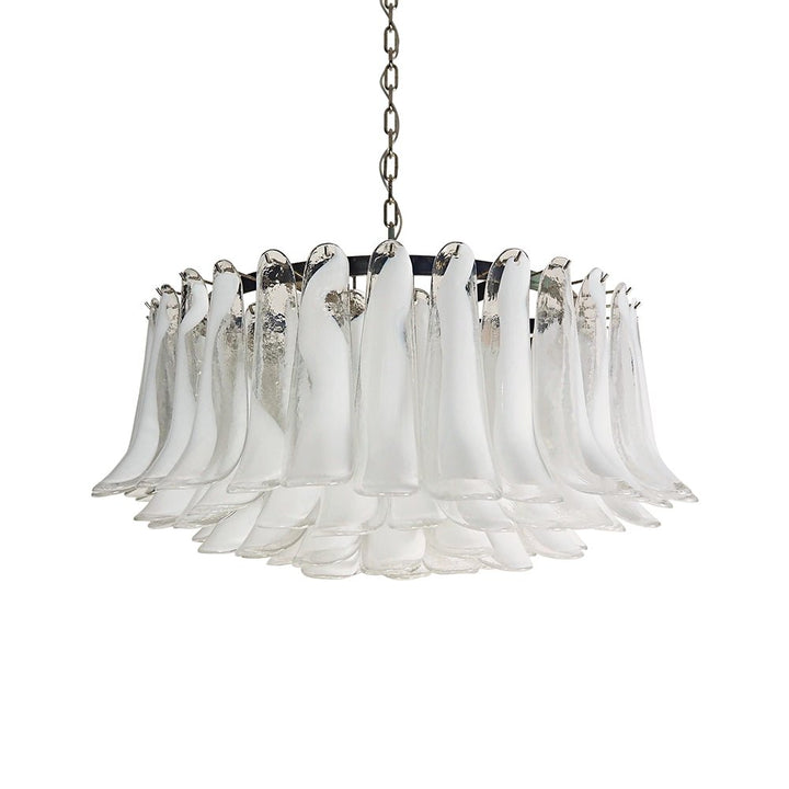 Petals White Murano Chandelier - Vakkerlight