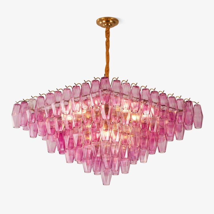 Fuchsia Prism Empire Chandelier - Vakkerlight