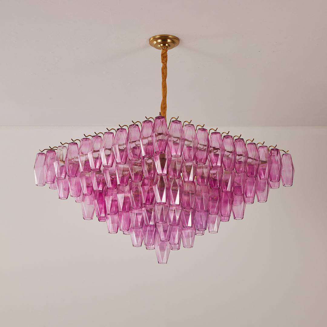 Fuchsia Prism Empire Chandelier - Vakkerlight