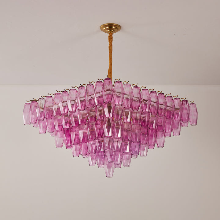 Fuchsia Prism Empire Chandelier - Vakkerlight