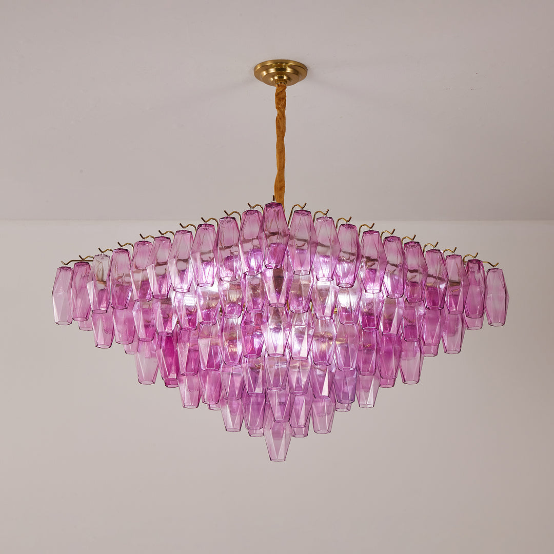 Fuchsia Prism Empire Chandelier - Vakkerlight