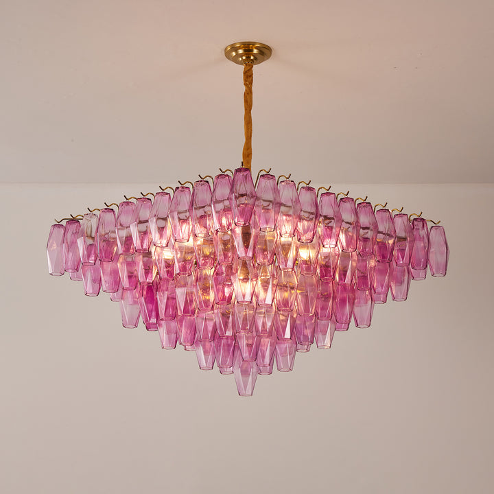Fuchsia Prism Empire Chandelier - Vakkerlight