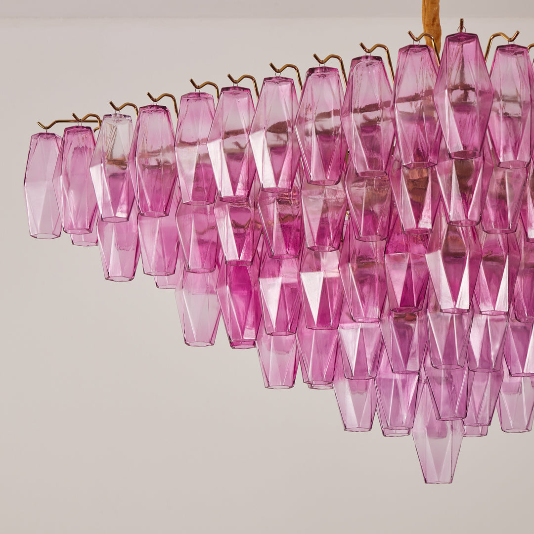 Fuchsia Prism Empire Chandelier - Vakkerlight