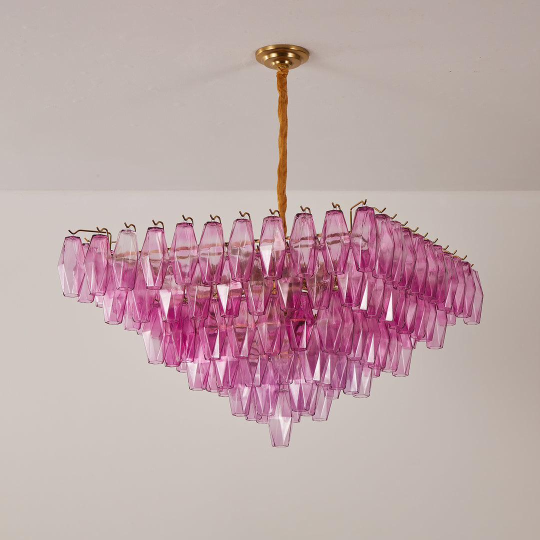 Fuchsia Prism Empire Chandelier - Vakkerlight