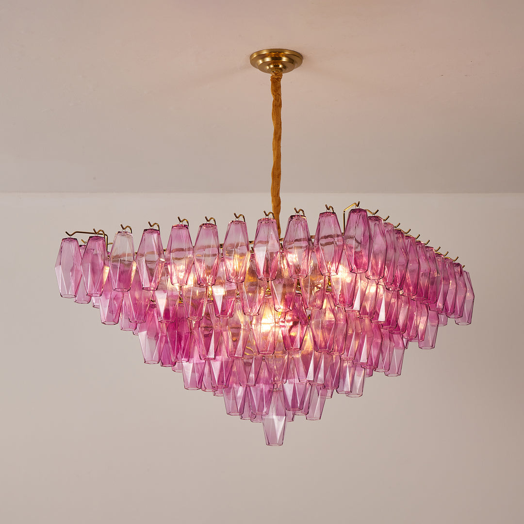 Fuchsia Prism Empire Chandelier - Vakkerlight