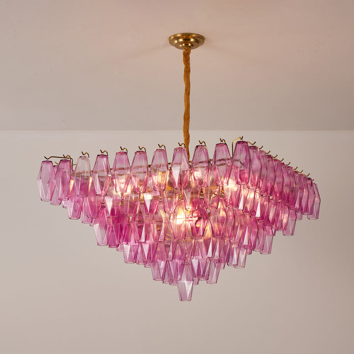Fuchsia Prism Empire Chandelier - Vakkerlight